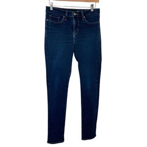 Levis Vintage Big E Jeans Womens Misses 28X32 Mid Rise Medium Stretch Blue Denim